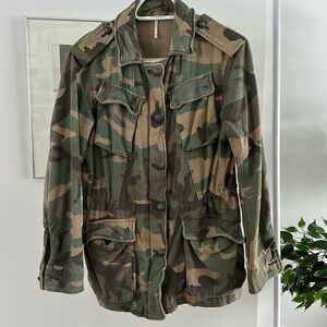 Free People Camo Jacket